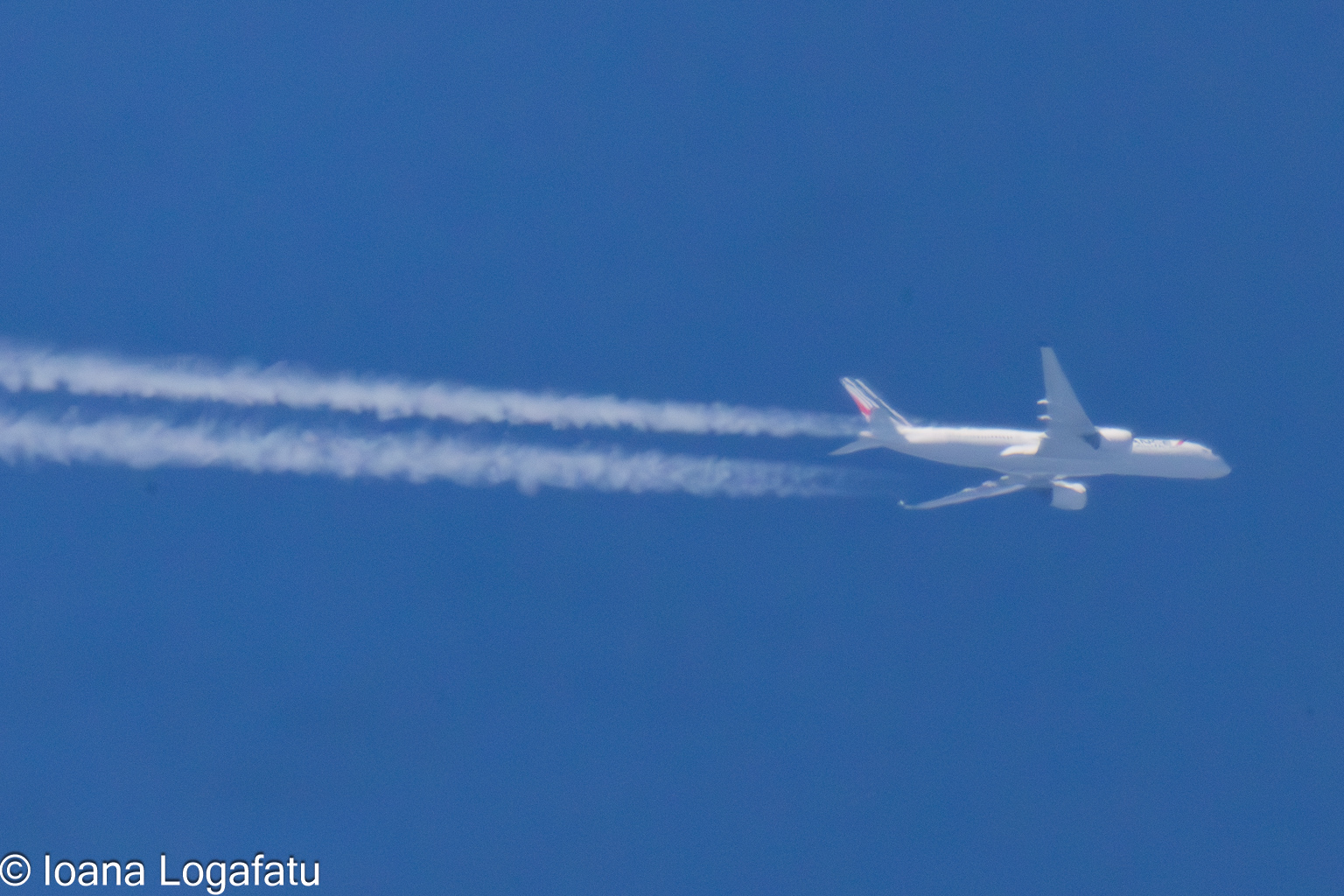 High above the clouds, a jet stream dances